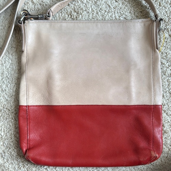 Celine Two-Tone Leather Crossbody Bag - Picture 2 of 10